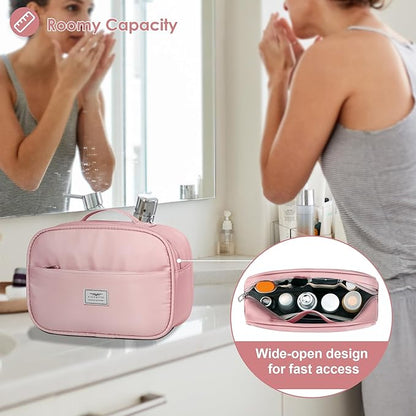 FIORETTO Womens Gym Tote Duffle Bag with Toiletry Bag, Sports Duffel Overnight Hospital Workout Carry on for Girls with Wet Pocket & Shoe Compartment, Ideal for Travel, Swimming, Dance Pink