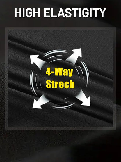 Men's Capri Pants 3/4 Joggers Gym/Workout/Hiking Below Knee Long Shorts Lightweight Quick Dry with Zipper Pockets