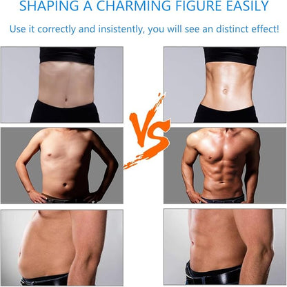 FDA Cleared, ABS Stimulator - EMS Muscle Stimulator, Portable Muscle Training for Abdomen, Abdominal Toning Belt, Fitness Ab Workout Equipment for Women and Men, Black Blue