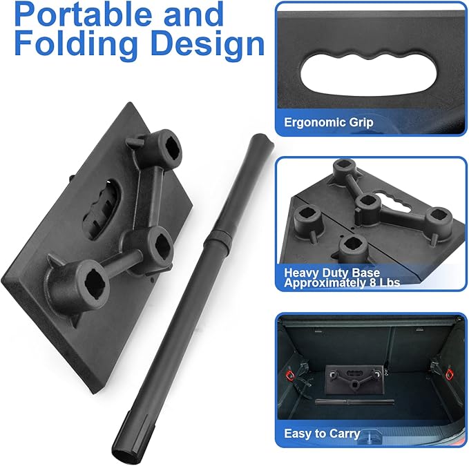 Eastgoing Heavy Duty Baseball and Softball Portable Travel Batting Tee.Adjustable 5-Position Baseball and Softball Batting Tee.Hitting Tee for Any Age Player Baseball