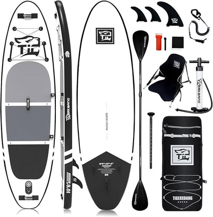Inflatable Paddle Board with Premium SUP Board Accessories, Allround Paddle Boards for Adults/Kids,Stand Up Paddle Board Defender Collection