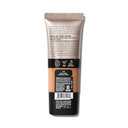 e.l.f. Soft Glam Foundation, Medium Coverage, Long-Lasting & Buildable Foundation For A Smooth, Satin Finish, Vegan & Cruelty-Free, 44 Tan Cool