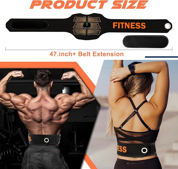 FDA Cleared, MHD TENS Ab Stimulator, TENS & PMS Muscle Stimulator and Muscle Improvement - Your Ab Machine for Effortless Fitness