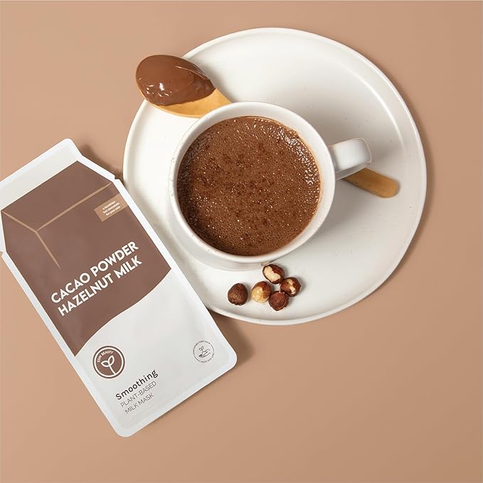 ESW Beauty Cacao Powder – Smoothing Plant-Based Milk Face Mask – Cacao & Hazelnut for Aging & Sensitive Skin – Plumps, Softens & Promotes Youthful Complexion