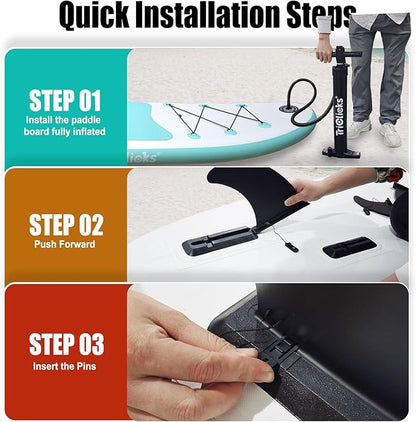 10' Inflatable Stand Up Paddle Board, Ultra-Light Wide Yoga Board for All Skill Levels with Premium SUP Paddleboard Accessories, 84L Waterproof Bag, Non-Slip Comfort Deck for Youth & Adults