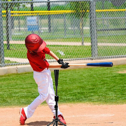 FDLS Baseball Batting tee for Adults and Youth Teens, Portable Tripod Stand Base Tee Easy Adjustable Height 27 to 46 inches for Hitting Training Practice, with Carrying Bag