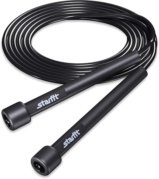 STARFIT Lightweight Jump Rope for Fitness and Exercise, Adjustable Jump Ropes with Plastic Handles, Cardio and Endurance Training, Jumping Rope for Workout