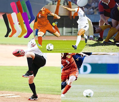 Fitliva Knee High Long Sports Socks Unisex Multicolor 3/6/12 Pairs