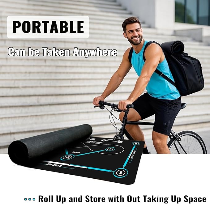 (59 * 35.4IN) Hockey Training Mat | Indoor/Outdoor Field Hockey Equipment for All Ages,Anti-Slip and Quiet Surface,The Best Gift for Hockey Training Enthusiasts