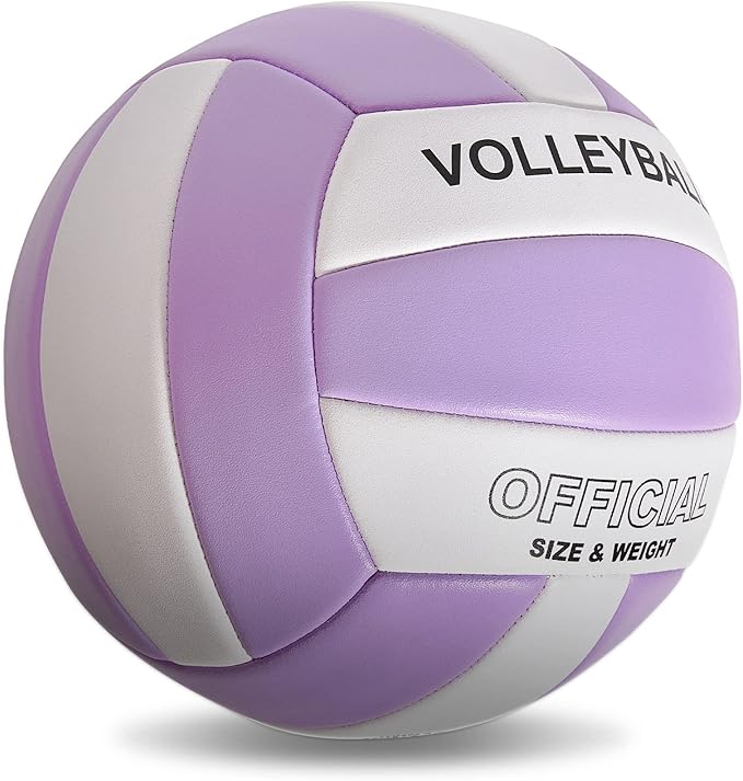 EVZOM Super Soft Volleyball Beach Volleyball Official Size 5 for Outdoor/Indoor/Pool/Gym/Training Premium Volleyballs Equipment Durability Stability Sports Ball