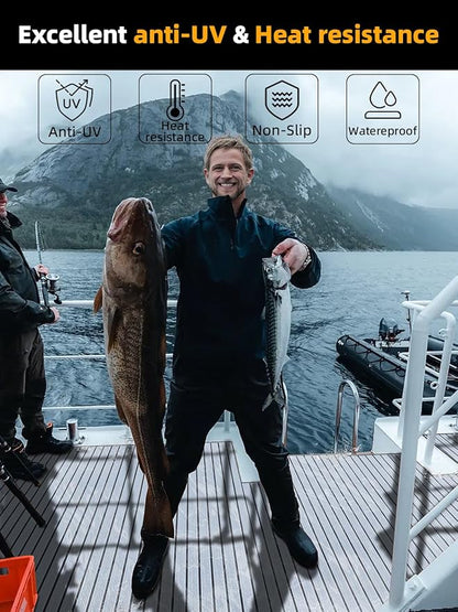 FOCEAN Boat Flooring EVA Foam Boat Decking Faux Teak Marine Flooring Boat Mat Boat Carpet Sheet for Motorboat RV Yacht Kayak Surfboard, 94.5"x 47.2"/35.4"/23.6"/15.7"