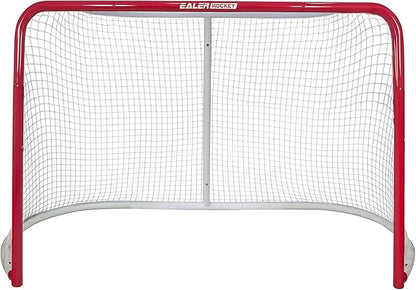 EALER Hockey Goal with Shooting Targets – 6′×4′ Portable Street & Ice Goal, Heavy-Duty 2″ Steel Frame, 11 Target Holes, Tear-Proof Fabric, Official Size, Easy Backyard Assembly