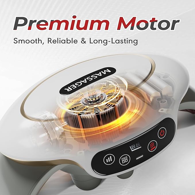 Electric Abdominal Massager, Stomach Massager for Digestion, Belly Cellulite Massage for Flattening Belly,Relieves Discomfort Caused by Bloating, Constipation,Stomach Pain, Gifts for Mom