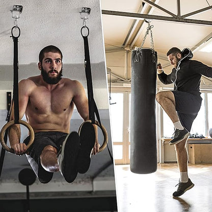 Heavy Duty Swing Hangers for Wooden Sets 2000 LB Capacity Hammock Hanger 360 Swivel Stainless Steel Swing Hardware Accessories 2 Packs for Porch Playground Yoga Heavy Bag