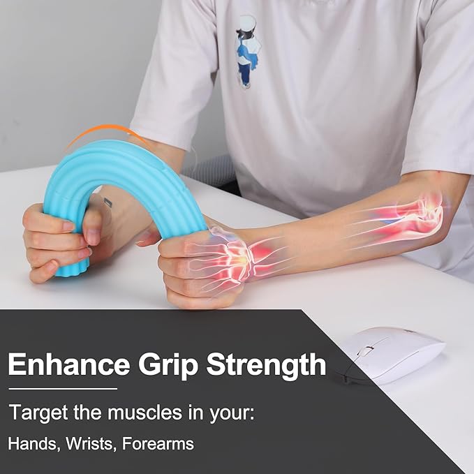 Flex Therapy Strengthener Bar for Tennis Elbow, Golfers Elbow, Tendonitis - Physical Therapy Resistance Bar for Wrist and Forearms Pain Relief