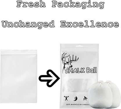 2 Bags Gymnastics Chalk Ball for Climbing - (6oz) Gym Chalk Used for Lifting Weightlifting Workout and Rock Climbing, Weight Powder Hands Chalk