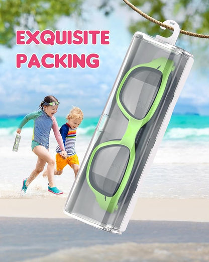 Kids Swim Goggles,Swimming Goggles for Kids 6-14, Anti-Fog UV Protection Pool Glasses for Boys Girls