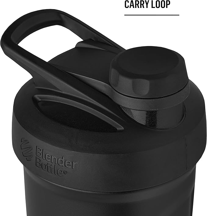 BlenderBottle Sport Twist Insulated Stainless Steel Shaker Bottle with Wire Whisk, 24-Ounce, White – Protein Shakes & Hydration for Athletes & Fitness Enthusiasts, Easy Mixing, Keeps Drinks Cold, Twist Cap