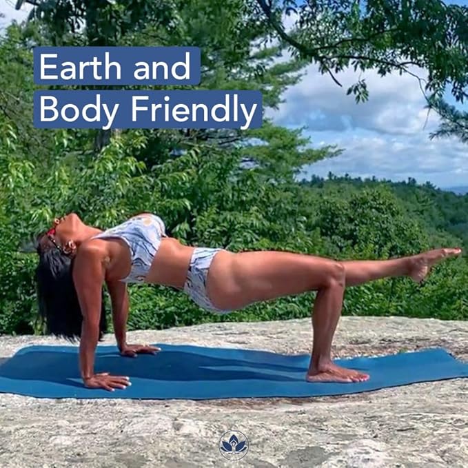 Clever Yoga Liquid Balance Thick Yoga Mat - Pro Exercise Yoga Mat with Non-Slip Surface for Home Gym, Earth-Friendly & Recyclable Pilates and Workout Pad Women & Men, 4.5 mm