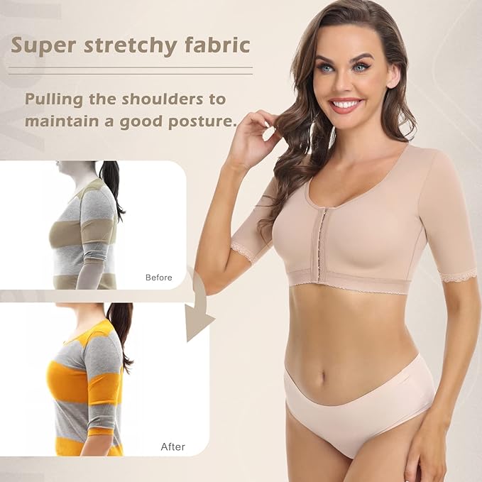 JOYSHAPER Upper Arm Shapers for Women Compression Sleeves Shapewear Crop Top Slimming Arm Slimmer Vest
