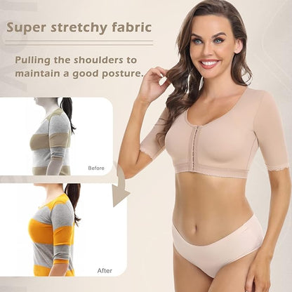 JOYSHAPER Upper Arm Shapers for Women Compression Sleeves Shapewear Crop Top Slimming Arm Slimmer Vest
