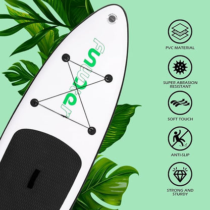 FunWater Inflatable Ultra-Light Stand Up Paddle Board for All Skill Levels with Premium SUP Paddleboard Accessories,Non-Slip Comfort Deck for Youth & Adults