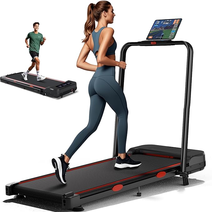 340lb Capacity Walking Pad Treadmill with 12% Incline, Big LED Display Under Desk Treadmill Support Full Manual/3-Preset Countdown/App Mode, Portable Treadmills for Small Spaces