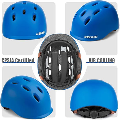 Kids Bike Helmet,Toddler Cyling Helmets for Ages 5-8-9-10-12-14-16Years Youth Boys & Girls,Child Adjustable Multi-Sport Bicycle Skateboard Roller Skate Scooter Balance Skateboarding Helmet