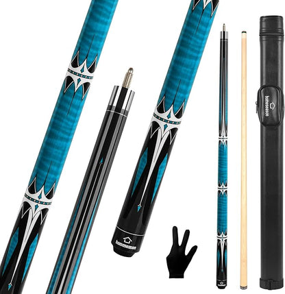 HomeSeason Pool Cue Stick 57" Billiard Cue Sticks Professional Low Deflection Pool Sticks