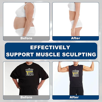 Electronic Muscle Stimulator - Fitness Training Equipment for Men & Women, 8 Modes Electronic Abdominal Stimulator for Full Body Workout, Fitness Equipment for Strength Training, Toning, Recovery