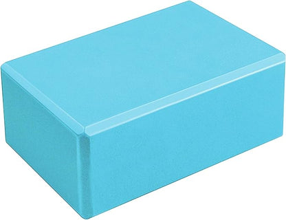 Sunshine Yoga 4" Yoga Block, 10 Pack Bulk EVA Foam Yoga Blocks, Firm and Supportive Yoga Brick, Balance Foam for Stretching, Pilates, and Workout, 4" x 6" x 9"