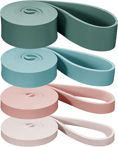 Retrospec Lift Resistance Pull Up Assistance Band Set for Working Out, Home Fitness, Toning, Stretching. Physical Therapy, Muscle Training & Exercise - Lightweight & Portable for Men & Women