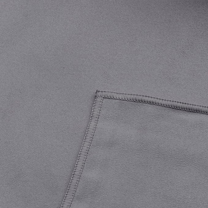 Eunzel Hot Yoga Towel Non Slip Yoga Mat Towel Non-Slip Sweat Absorbent Microfiber Towel for Hot Yoga, Pilates and Workout 72" x 26.5", Dark Grey