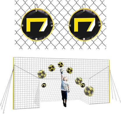 3-in-1 Soccer Training Rebounder & Goal Backstop Net - Soccer Goal for Volley, Passing, Solo Training - Outdoor Sports, Backyard Games