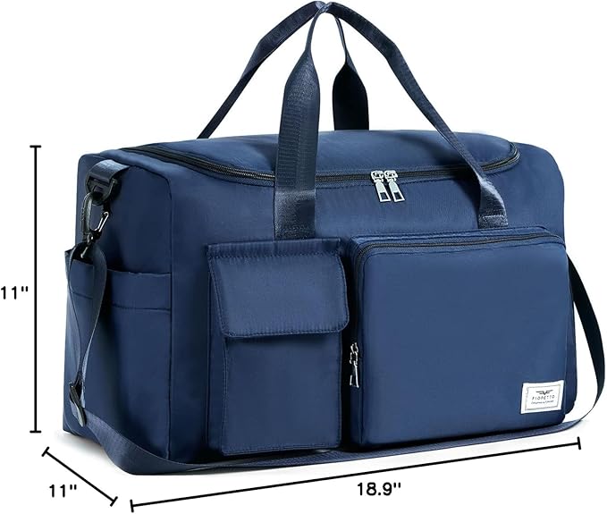 FIORETTO Women's Gym Duffle Bag with Shoes Compartment, 37L Capacity, Ideal for Travel, Gym, Sports, Duffel, Weekender