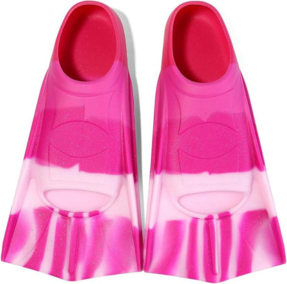 Kids Swim Fins,Short Kids Fins Youth Swimming Flippers for Lap Swimming Training for Children Girls Boys Beginners