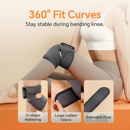 Foot Massager with Heat, Knee Shoulder Elbow 3 in 1 Feet Massager, Heated Knee Massager, Shoulder Massager with Heat Vibration, 210 mins Battery, Cordless Portable, Touchscreen Control