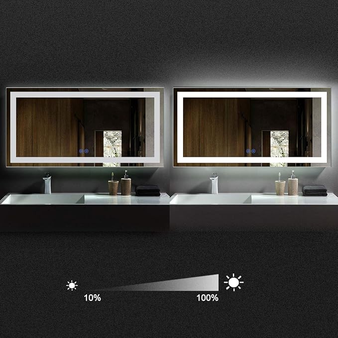 Led Mirror for Bathroom 48 x 24 Inch (CK010-E) Lighted