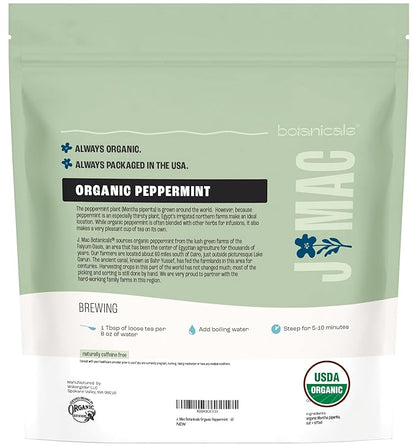 J Mac Botanicals Organic Peppermint Leaf Tea