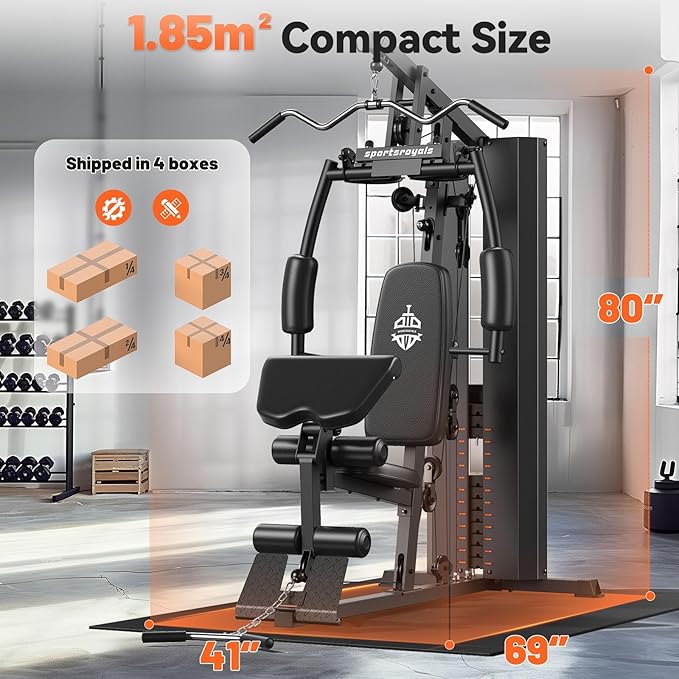 Home Gym, Multifunctional Home Gym Equipment, Workout Station 154LBS Weight