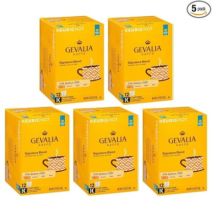 Gevalia Cappuccino Keurig K Cup Pods with Froth Packets 5.98oz (24 Count, 4 Boxes)