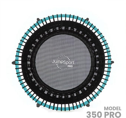 JumpSport 350 PRO Indoor Heavy Duty Fitness Trampoline, 39-inch | 36 Premium EnduroLast 4 Elastic Cords | Customized Bounce with 7 Settings | 300 lb Wt. Rating | 60-Day Free Trial to 350+ Videos