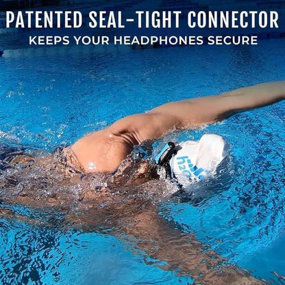 H2O Audio Stream 3 PRO and Surge S+ Earbuds - Underwater Streaming Music Waterproof MP3 Player for Swimming with Bluetooth and Short Cord Underwater Headphones with Superior Sound Quality (Blue)