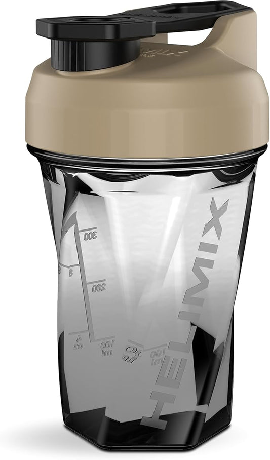 HELIMIX 1.5 Vortex Blender Shaker Bottle Holds Upto 20oz | No Blending Ball or Whisk | USA Made | Portable Pre Workout Whey Protein Drink Shaker Cup | Mixes Cocktails Smoothies Shakes | Top Rack Safe