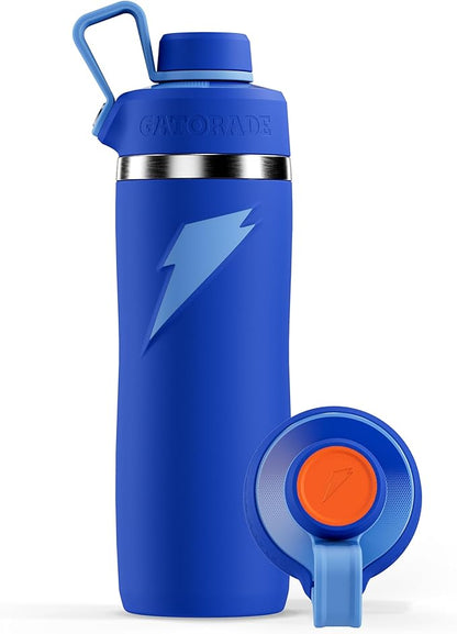 Gatorade 'Overtime' 22oz Stainless Steel Water Bottle, Twist Cap, Blue