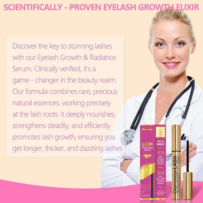 Eyelash Growth Serum Lash Boost & Enhancing Serum - Get Fuller,Longer,Stronger Lashes 4ml