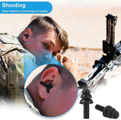 Ear Plugs for Swimming,Sleeping Noise Cancelling,Snoring,Shoting,Working, Reusable Silicone Earplugs, Super Soft Ear Plug for Noise Reduction, Ears Protection (8 Colors)