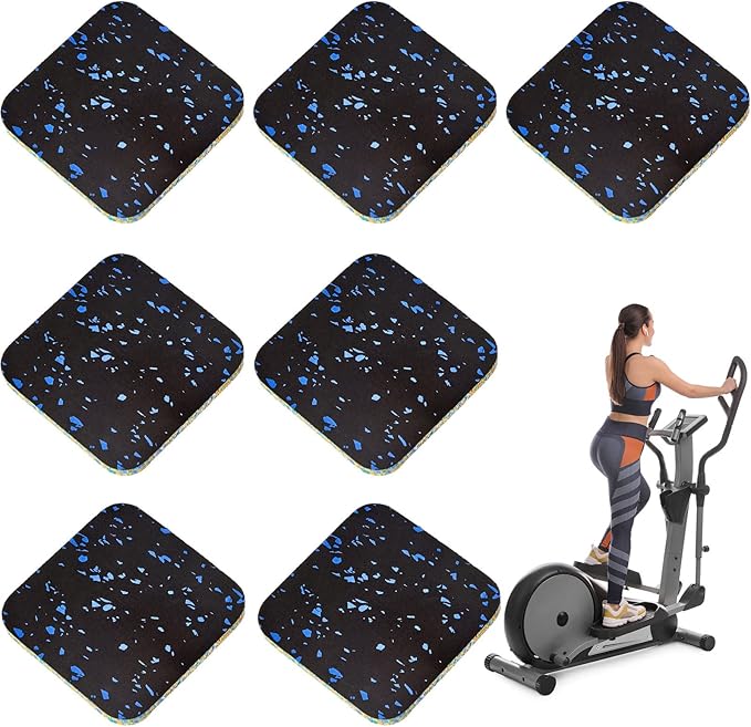 16 Pack Exercise Equipment Mat Treadmill 3.9 x 3.9 x 0.4 Inch
