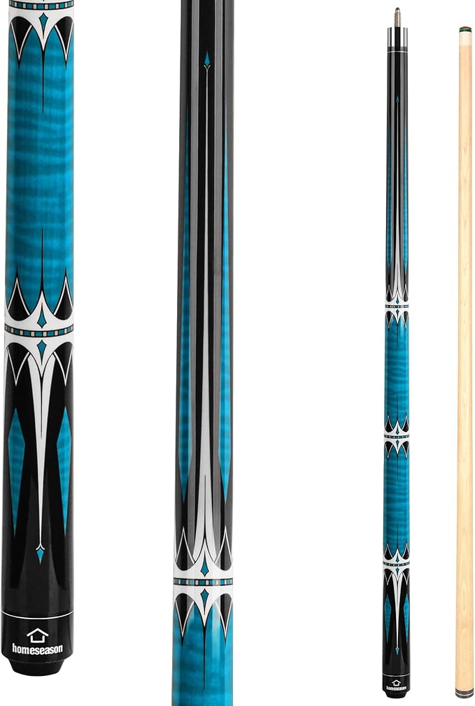 HomeSeason Pool Cue Stick 57" Billiard Cue Sticks Professional Low Deflection Pool Sticks