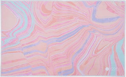 Yoga Design LAB | The Hand Towel | Premium Non Slip Hand Towel | Designed in Bali | Colorful Eco Printed + Quick Dry + Soft | Hot Yoga, Bikram, Ashtanga, Sport, Barre, Travel (Pearl)